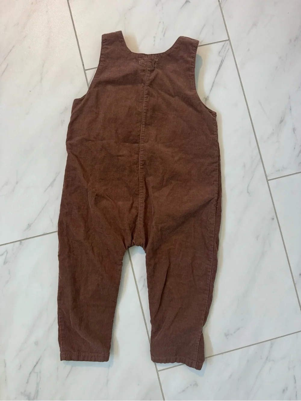 Angel Dear Chocolate Corduroy Overalls